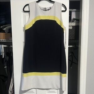 Tommy Hilfiger Navy and Yellow Mini Dress